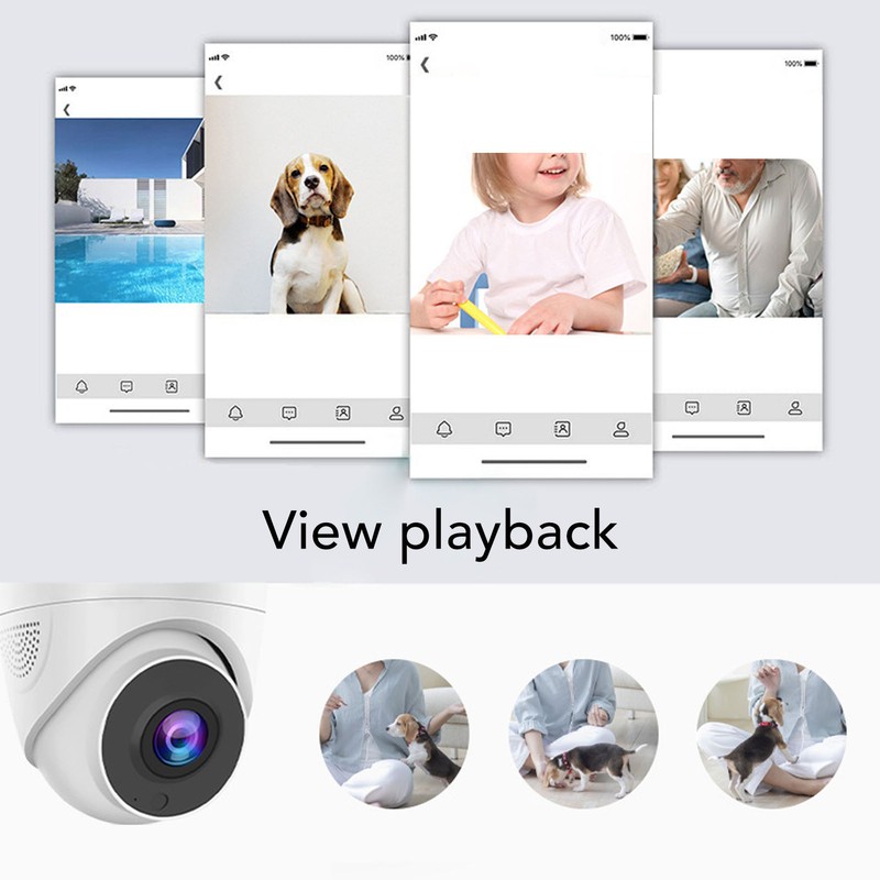 WiFi Surveillance Camera 1080P 360 90 Degree Swivelling 2MP Home