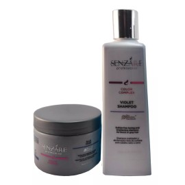 Senzare Mascarilla Matizadora Azul + Shampoo Matizador