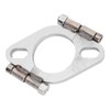 2inch Flat Oval Split Repair Exhaust Flange Replacement Accessory