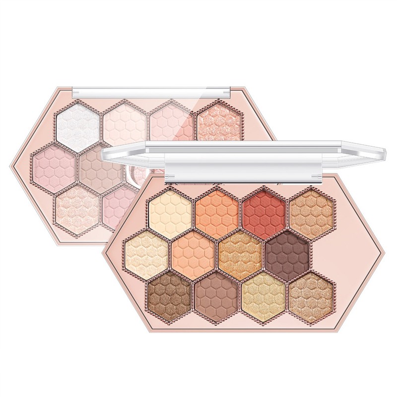 12colors Hexagonal Star Eyeshadow Palette Long Lasting and Portable Eye