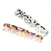 QinGoo Black White Acetate Hair Comb Tooth Comb Women 1