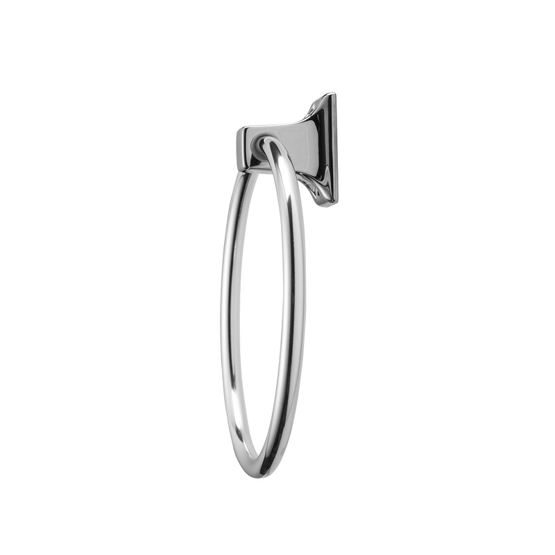 Croydex Sutton Wall Mounted Towel Ring with Zinc Alloy Construction,