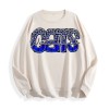 Wildcats Leopard Blue Graphic Crewneck Sweatshirt, US Warehouse, 6 ColorsSize: