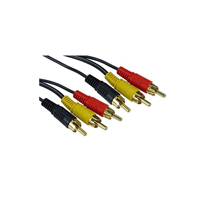 Alida Systems 1m Triple PHONO RCA Cable - Premium Quality