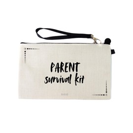 Gifts or Presents for Parents, Parent Survival Kit, Novelty Bag for Cosmetic Makup Bags, Pencil Case, Travel Organiser Zipper Pouch - cb1759