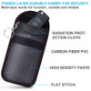 2 Car Key Signal Blocker Pouches，Premium Faraday Cage Car Key