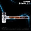 Halder 3127040 "Simplex" Rubber/Superplastic Soft-Face Mallet, Multi-Colour, 40 mm