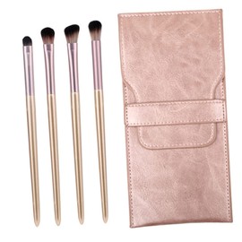 NOLITOY 1 4pcs Eye Makeup Brushes Eye Shade Brush Exfoliating Body Scrub Grooming Kit Cosmetic Tool Makeup Brush Kit Highlighter Brush Blending Eyeshadow Brush Mini Brush Plastic Pink