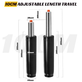 SweetGate 4 inch Office Chair Gas Lift Cylinder- Replacement Parts,Universal Size Fits Most Chairs,Heavy Duty Gas Lift Hydraulic/Pneumatic Piston