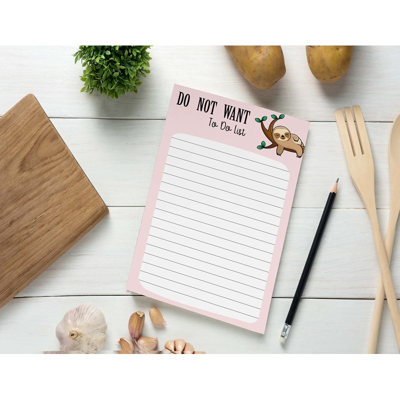 Inkdotpot Pack Of 2 Daily Planner List Undated Notepads, Memo