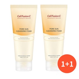 Belivela Partner Sunscreen Exclusive Face Wash Sunscreen Cell Fusion Pore Sun Cleansing Foam 150ml 1+1 150ml+150ml / 썬크림전용세안제 선크림 셀퓨전 포어 썬 클렌징 폼 150ml 1+1 150ml+150ml