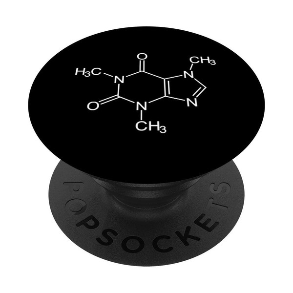 Coffee Caffeine Molecular Chemistry PopSockets Grip and Stand for Phones