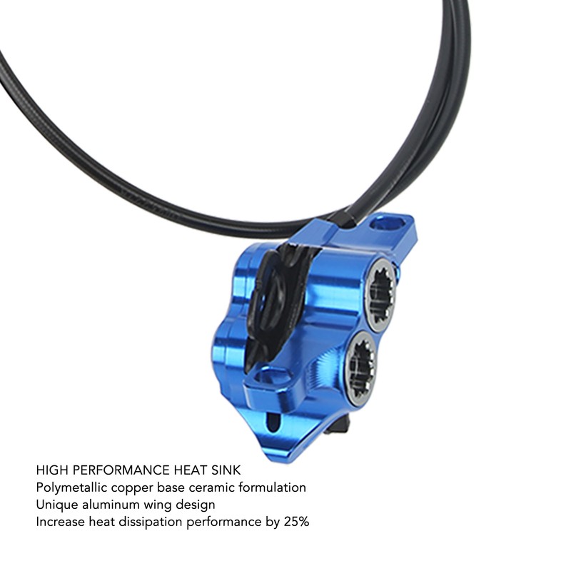 1 Pair Bicycle Hydraulic Disc Brake Four Pistons Aluminum Alloy