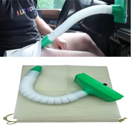 Jewel Cooler for Man, Easy to Use Car AC Vent Extender Hose for Man Cool or Warm Air - 2.6ft, White