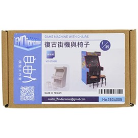 Liberty Man Model Craft Room 1/35 Low Rise Video Game Housing with 2 Round Chairs Accessories for Miniatures 3504005