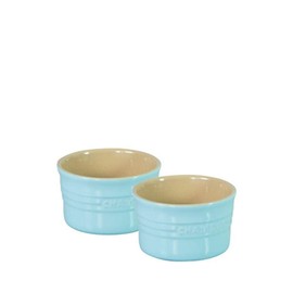 Chasseur La Cuisson Ramekin 2 Piece Set, 9.5 x 5.6 cm /250 ml, Duck Egg Blue