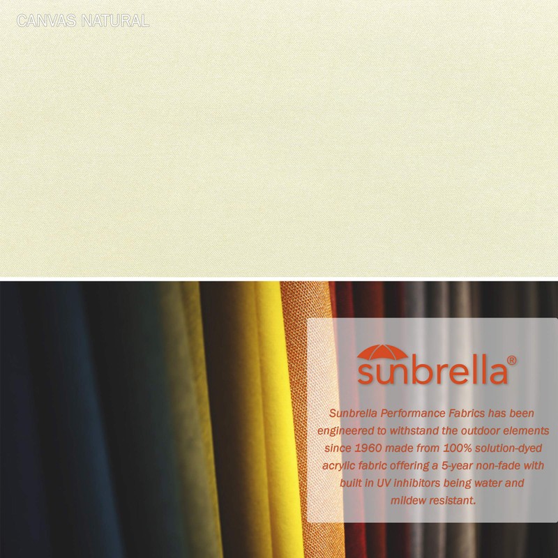 California Umbrella ATA758117-5404 Casa Series Patio Umbrella, 7.5' Rd, Natural