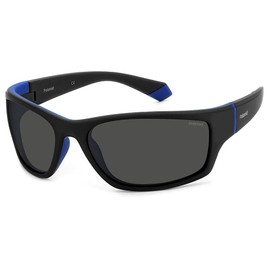 Polaroid Unisex PLD 2135/S Sunglasses Black and Blue 65cm, black and blue