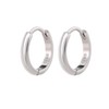 LUXSTAR Tiny Hoop Earrings, Ring, Silver 925, Gold, Thickness 1mm,
