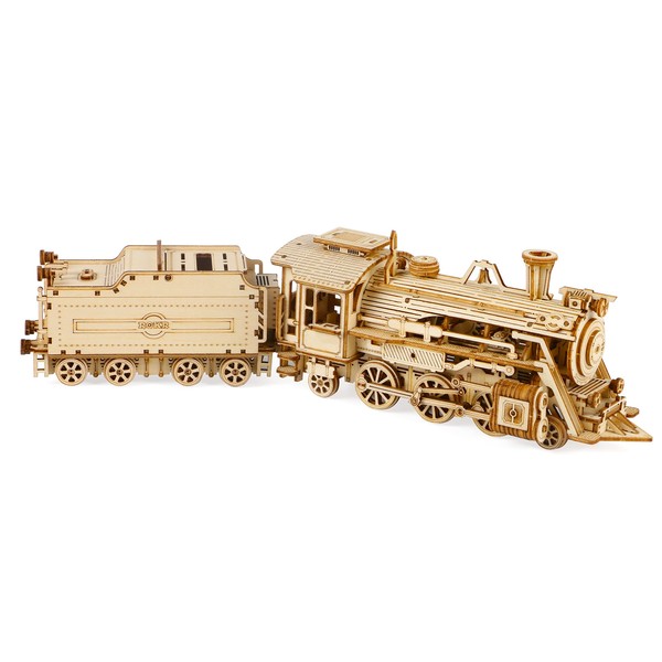 ROKR Locomotive Wooden Model kit For Adult - Locomotive Model Building Kits - Christmas Birthday Gifts For Teens and Adults (Prime Steam Express)