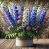 22Day Seeds: Seeds Delphinium Dwarf Mix/Annual Flowers