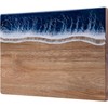 gzcmxh Resin Cutting Board, Handmade Charcuterie Board with Wave Pattern