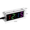 ieron 4 Colorful Digits DIY LED Digital Alarm Clock Kits,LED