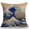 Swono Hokusai The Great Wave Throw Pillow Case Cushion Cover