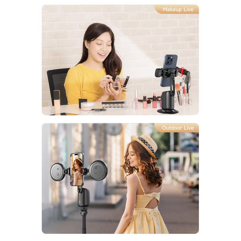 Advanced Technology Auto Face Tracking Tripod 360° Rotation | AI