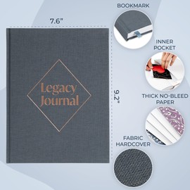 Skyline Grandparent Memory Book – Family Tree & Legacy Journal – Birthday Gifts for Nana, Grandpa & Grandma from Grandchildren (Space Blue)