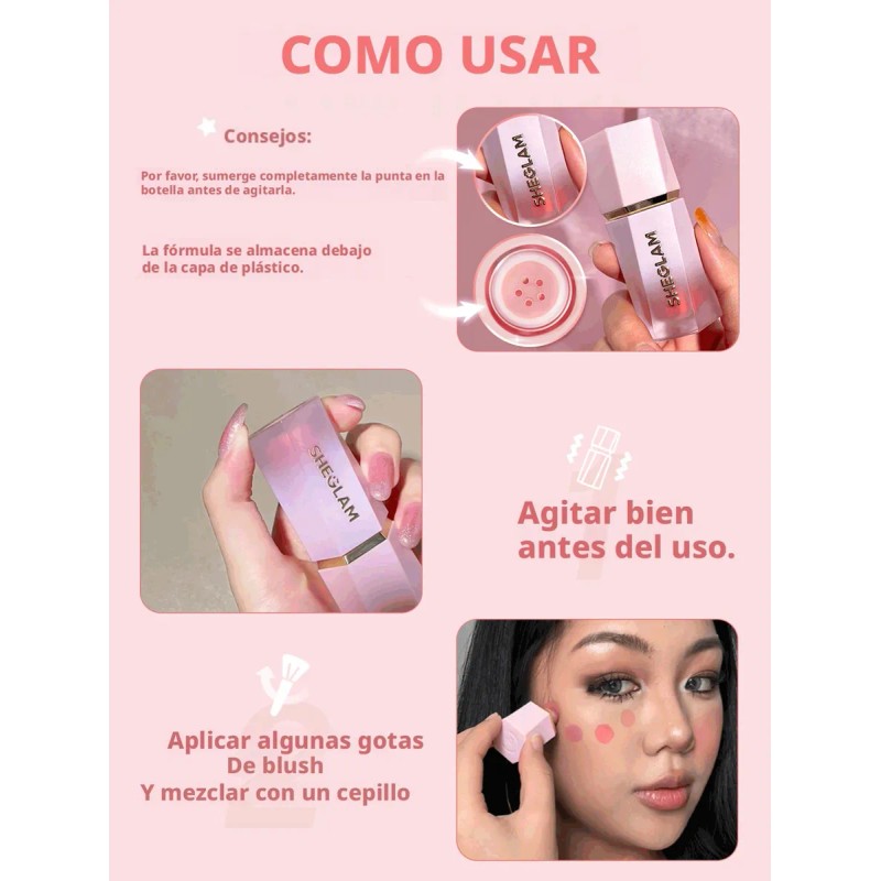 Sheglam Color Bloom Rubor Líquido - Risky Business