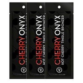 3 SACHETS OF POWER TAN CHERRY ONYX TANNING LOTION