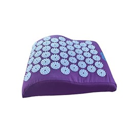OR8 Wellness Acupressure Pillow for Shoulders and Cervical Bolster Pillow for Neck Pain and Migraine, Massage Cushion, Provides Firm and Safe Support Purple