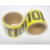 Test Rite (24) Rolls 3" x 10 meter Yellow Caution