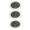 3 PCS Dollhouse Wall Clock 1:12 Dollhouse Miniature Round Wall
