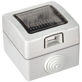 Bticino S25502E 25502 Outdoor case, White, 2 Moduli