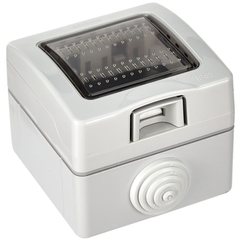Bticino S25502E 25502 Outdoor case, White, 2 Moduli