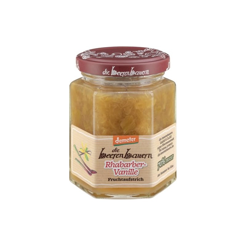 Rhubarb Vanilla Fruit Spread