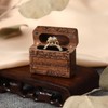 Drnilui Ring Box, Wooden Ring Box for Wedding Ceremony Ring