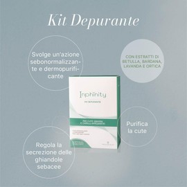 Monacelli Set Inphinity Entferner für fettige Haut und beschwertes Haar, enthält: Cleansing Cream 250 ml, Haarmaske 200 ml und Calming 125 ml