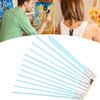 12Pcs Art Paint Brushes Drawing Fan Shaped Artist Brush Long