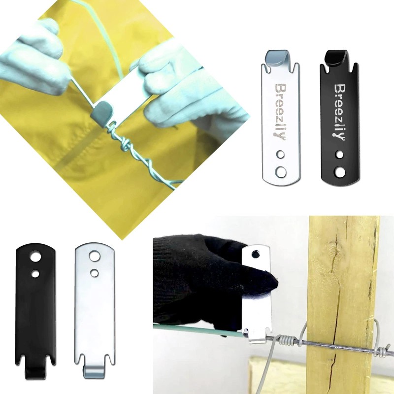 Breezliy Fence Wire Twister for T Post Clips, Barb Wire