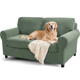 SUBRTEX 3 Pieces Stretch Sofa Slipcover Sets Couch Cover Sets Backrest Cushion Covers Furniture Protector Collection Set for Oversize Sofa Loveseat Chair Slip Covers(Small, Olive Drab)