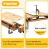Woodworking Bench Vise Hard Wood Vise Portable Wood Workbench with