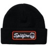 Spitfire Wheels Beanie Courier Patch Cuff Black