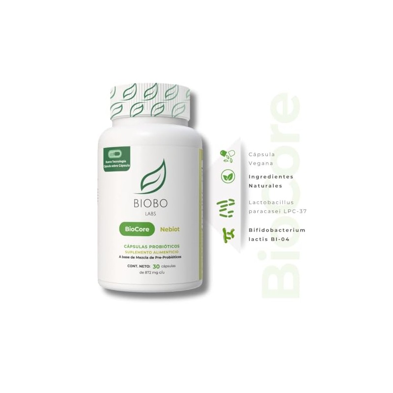 BioCore Nebiot, 30 Cápsulas