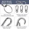 Ptwola 6 Pcs Lobster Clasps Key Ring Small Keychain Rings