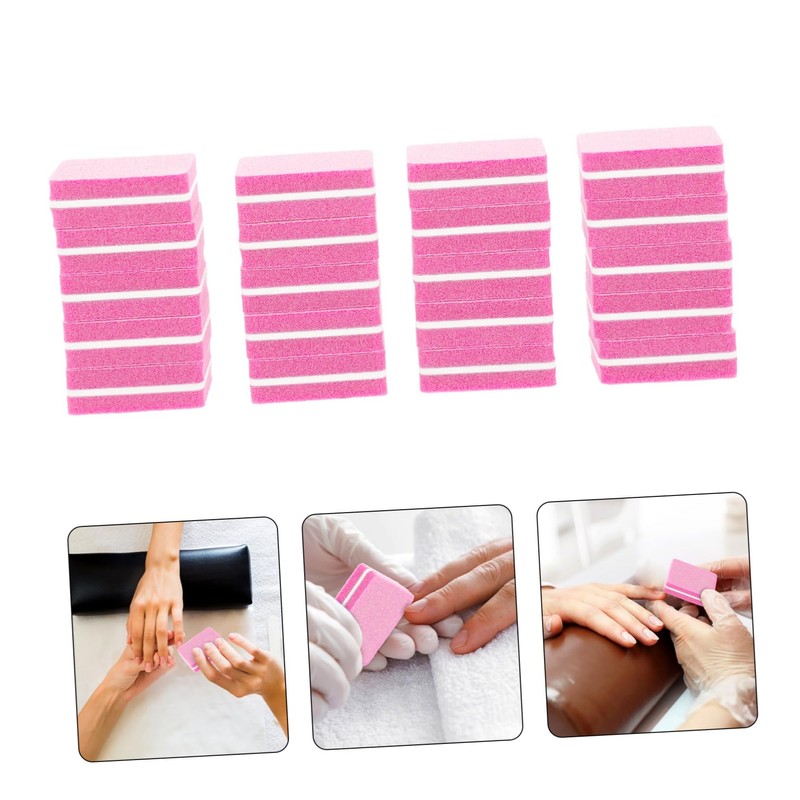 OHPHCALL 50pcs Buffer Block Portable Sponge Nail File for Manicure