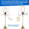 WEAVERBIRD Lamp Harp Holder, 7 8 9 10 Inch Adjustable