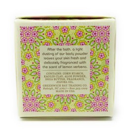 Greenwich Bay Trading Co. Scented Dusting Powder, 4 Ounce, Lemon Verbena